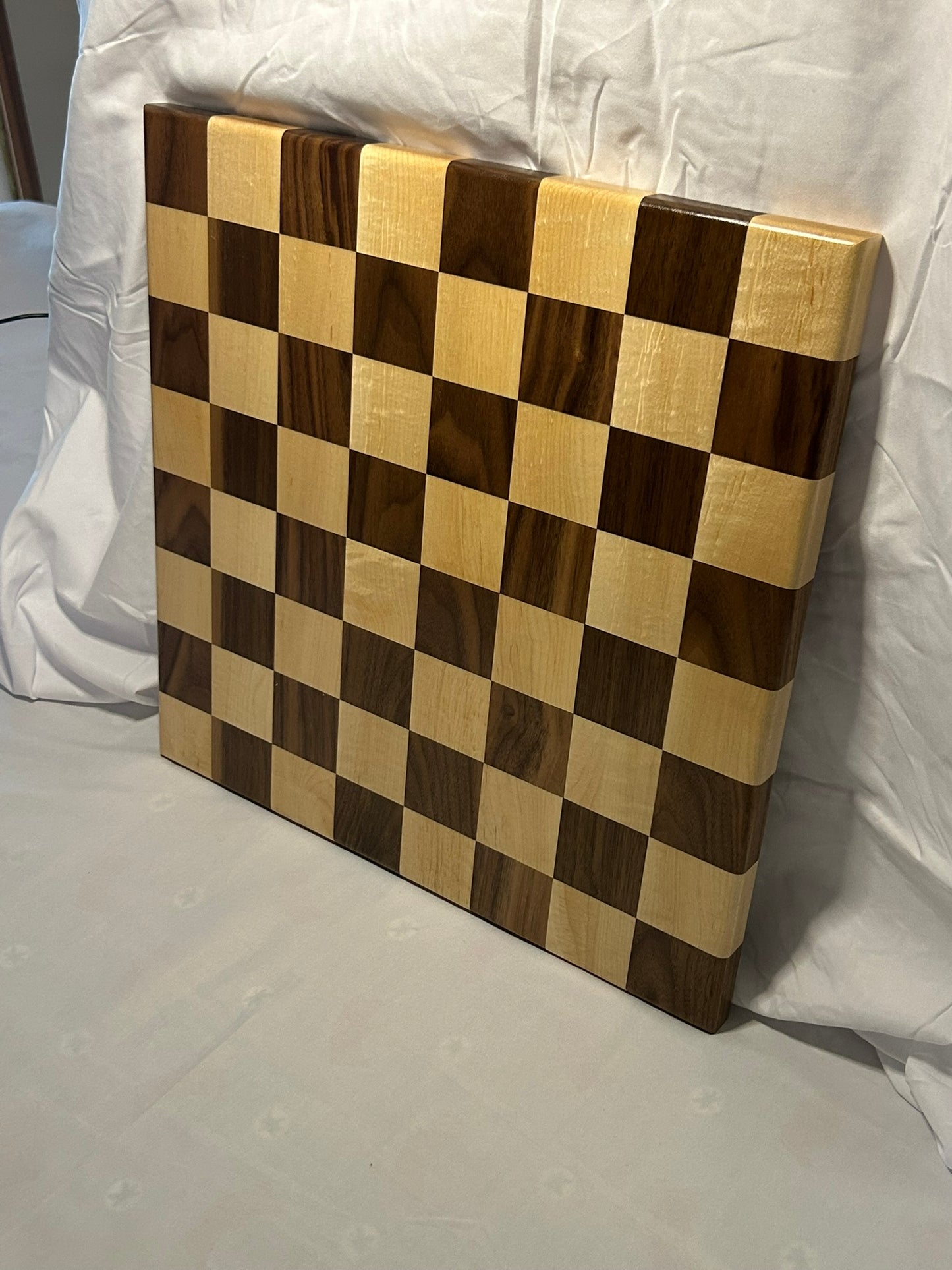 Walnut and Maple Checker Board