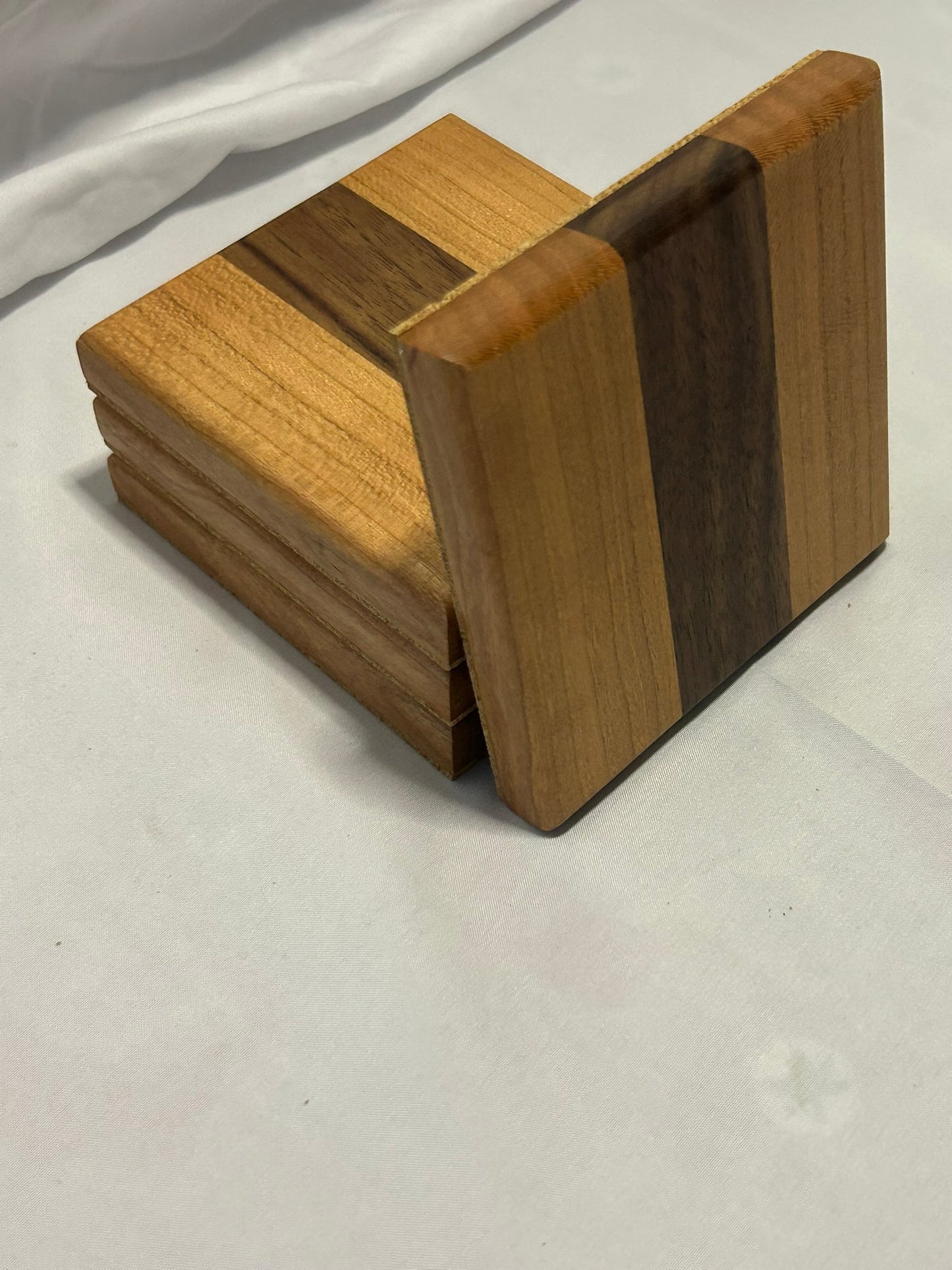 Cherry and Walnut wood coasters