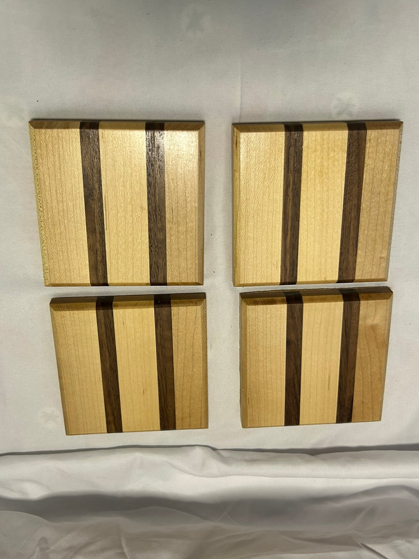 Walnut and Maple Wood Coasters