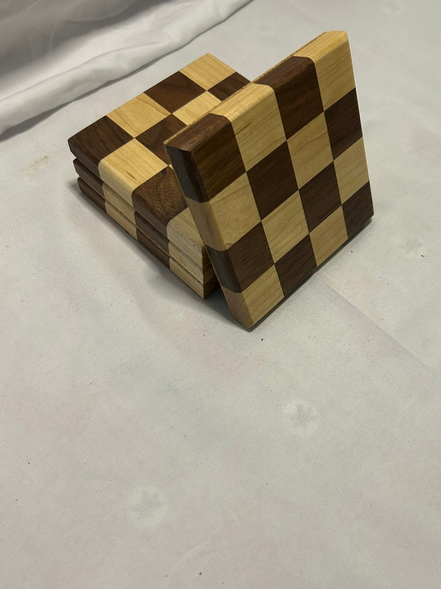 Walnut/Maple wood coasters