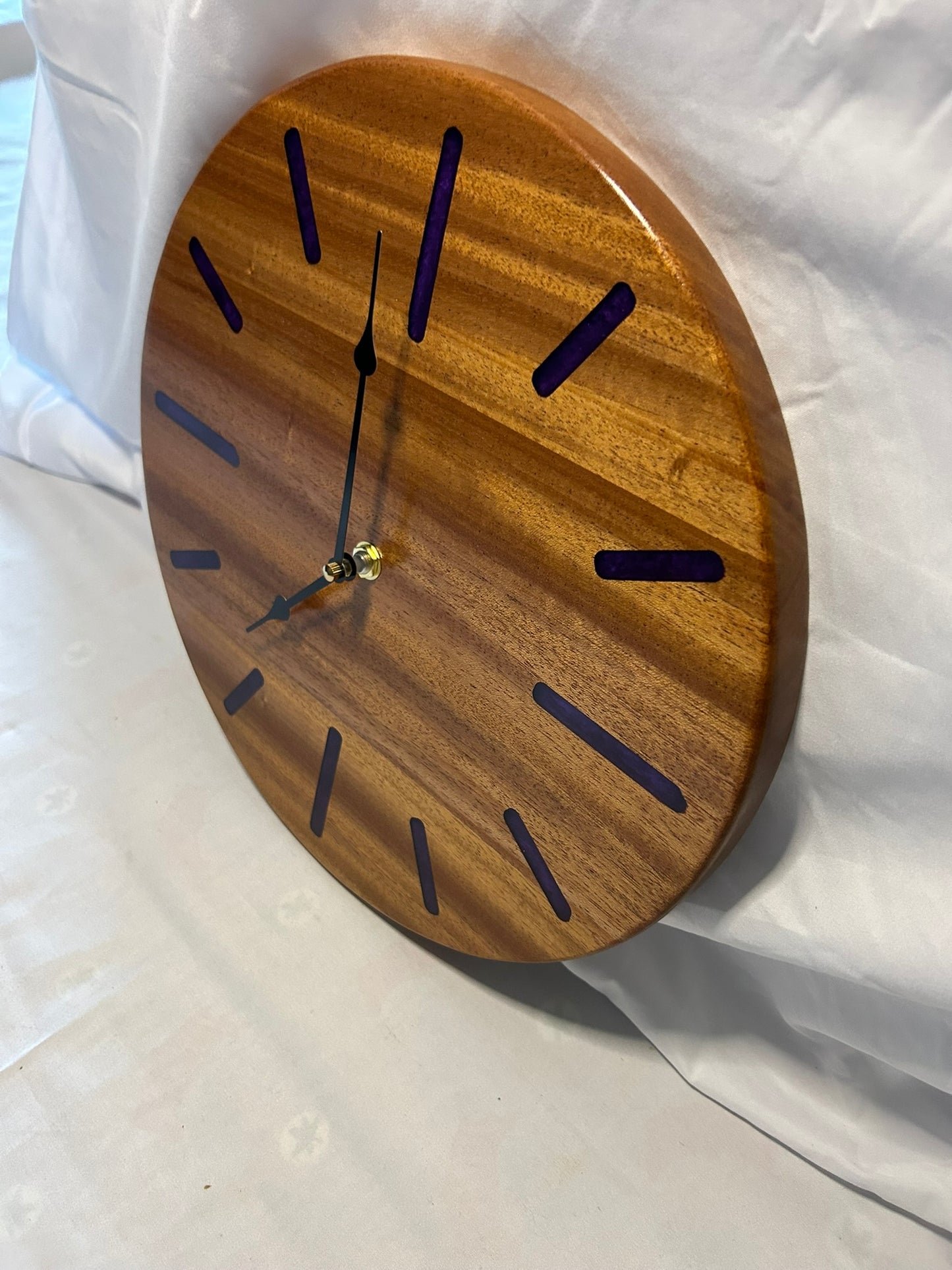 12" Mahogany Clock