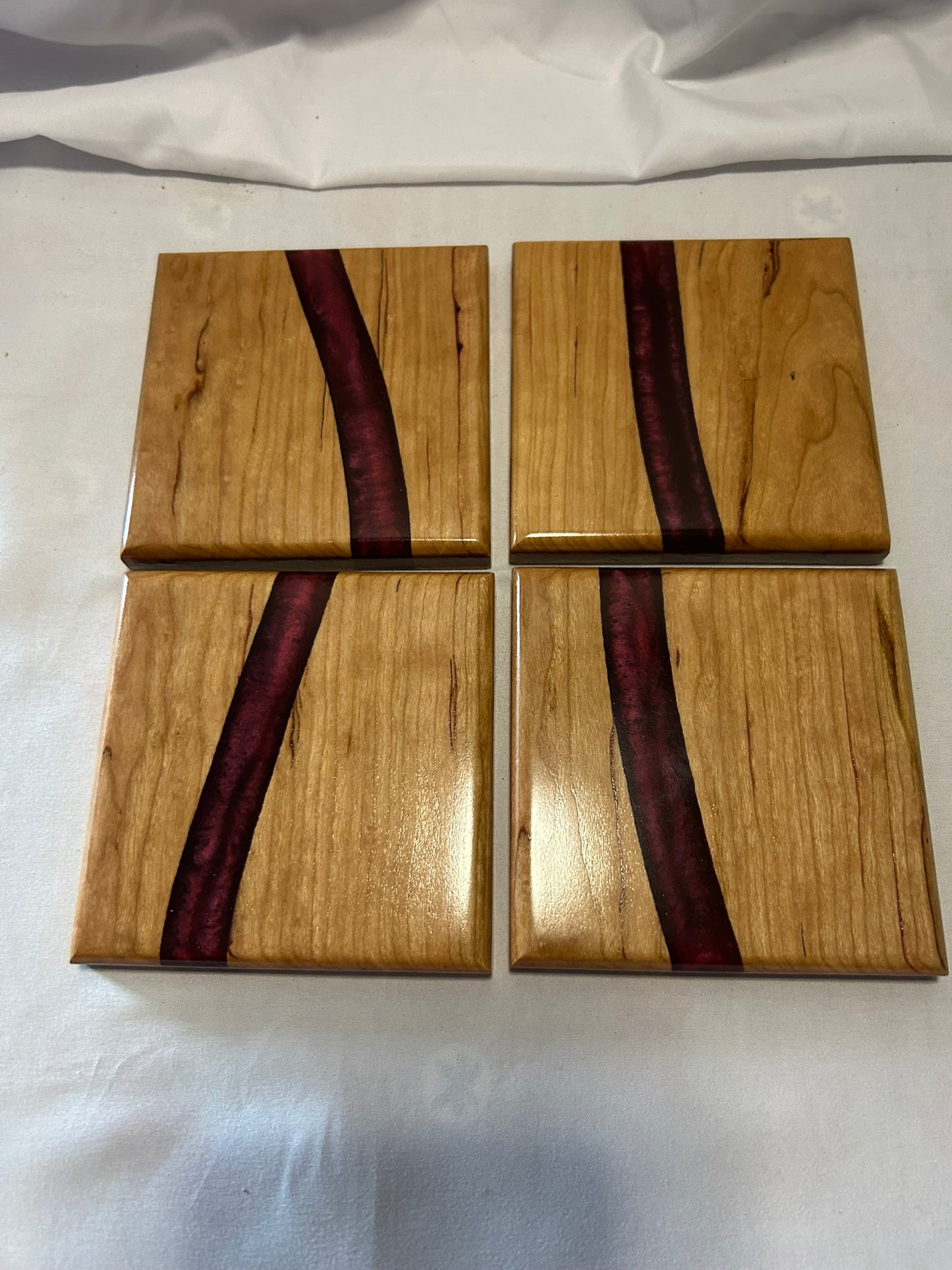 Cherry Burgundy Coaster