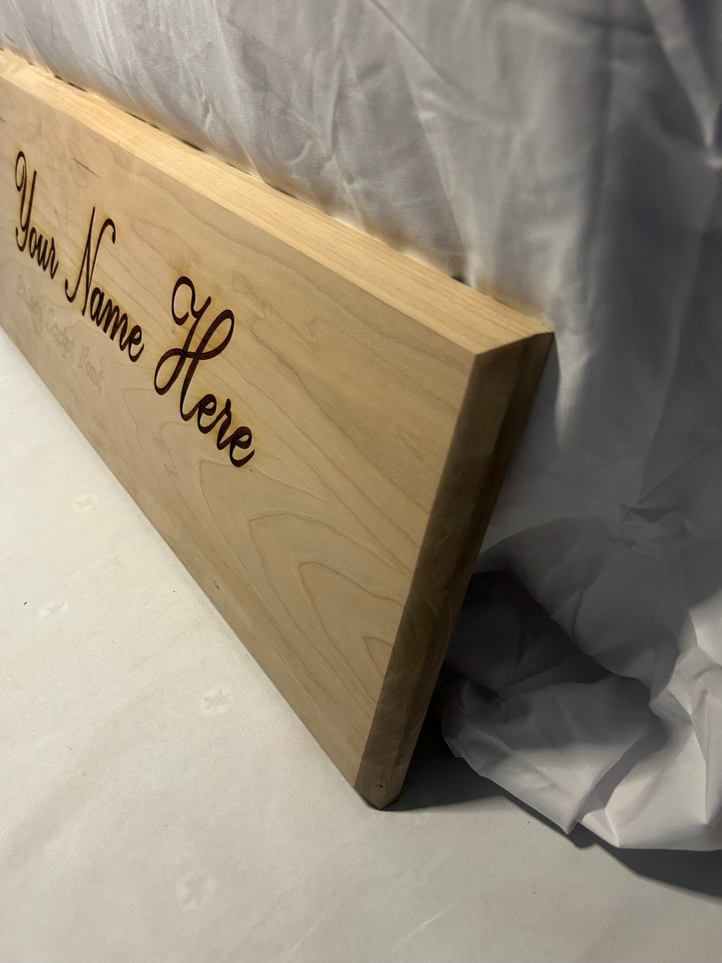 Palace Script Font Name Plaque