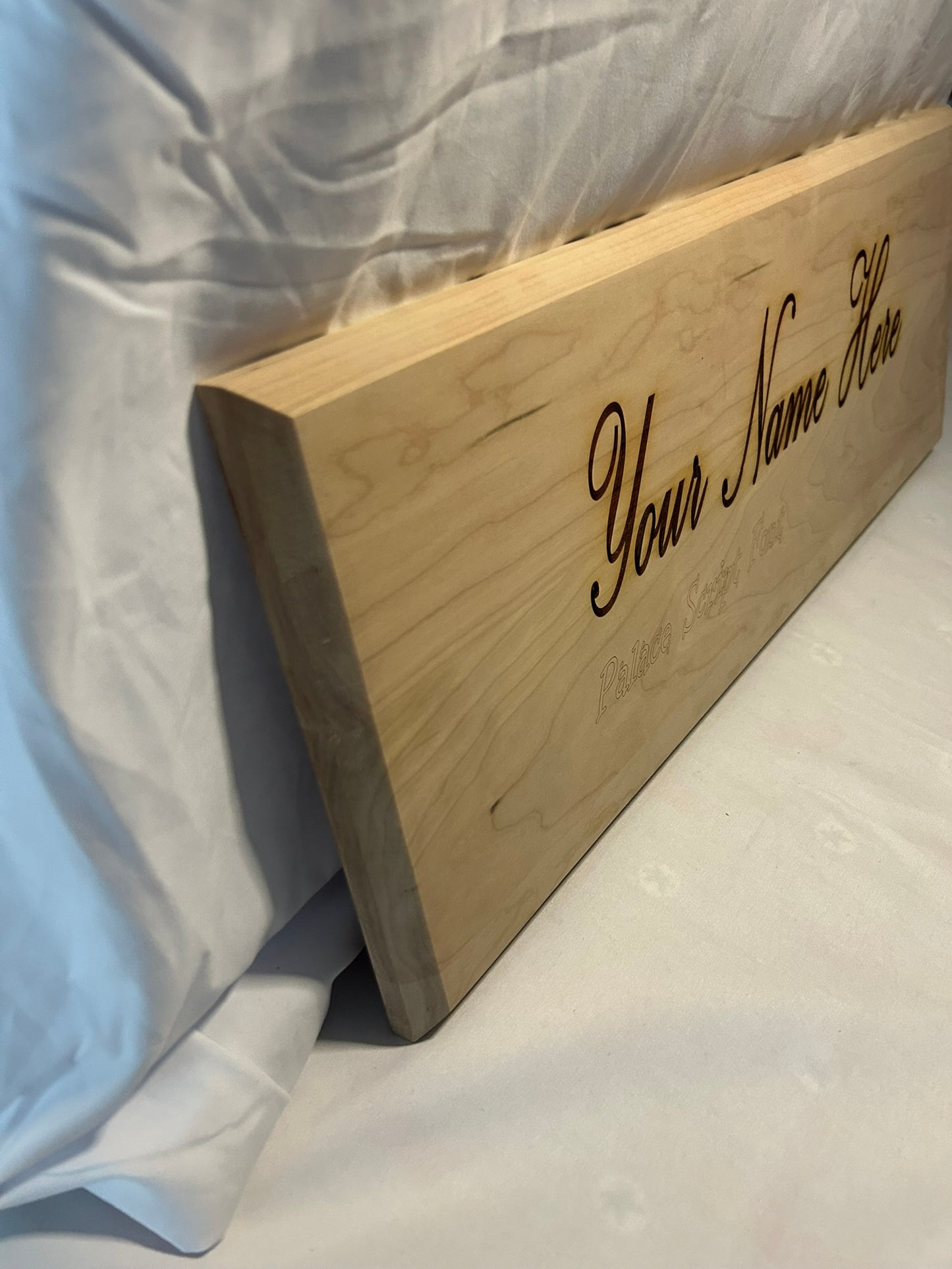 Palace Script Font Name Plaque