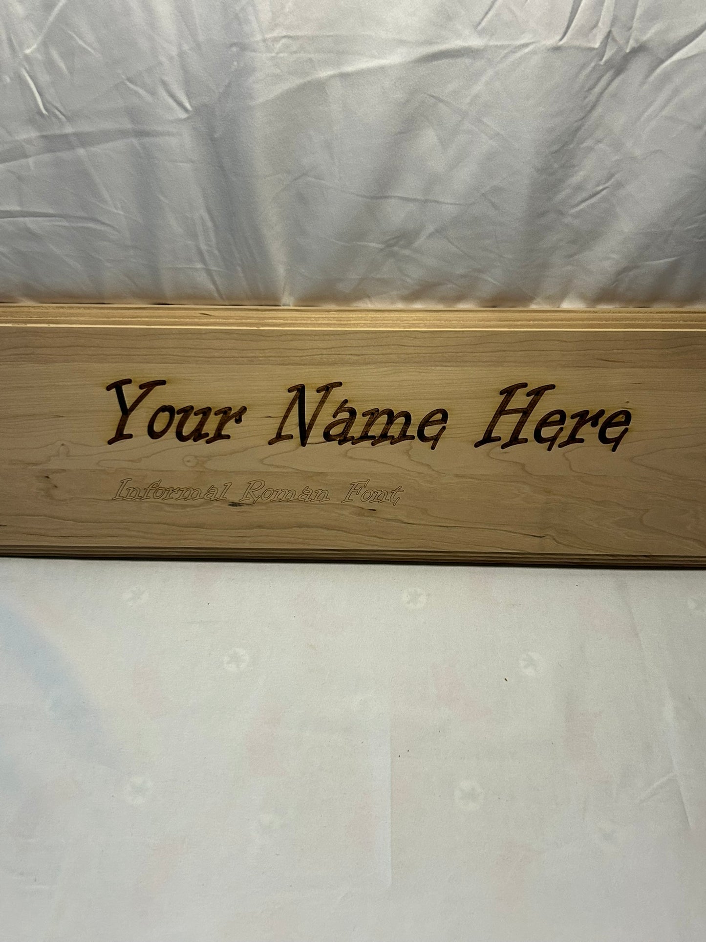 Informal Roman Font Name Plaque