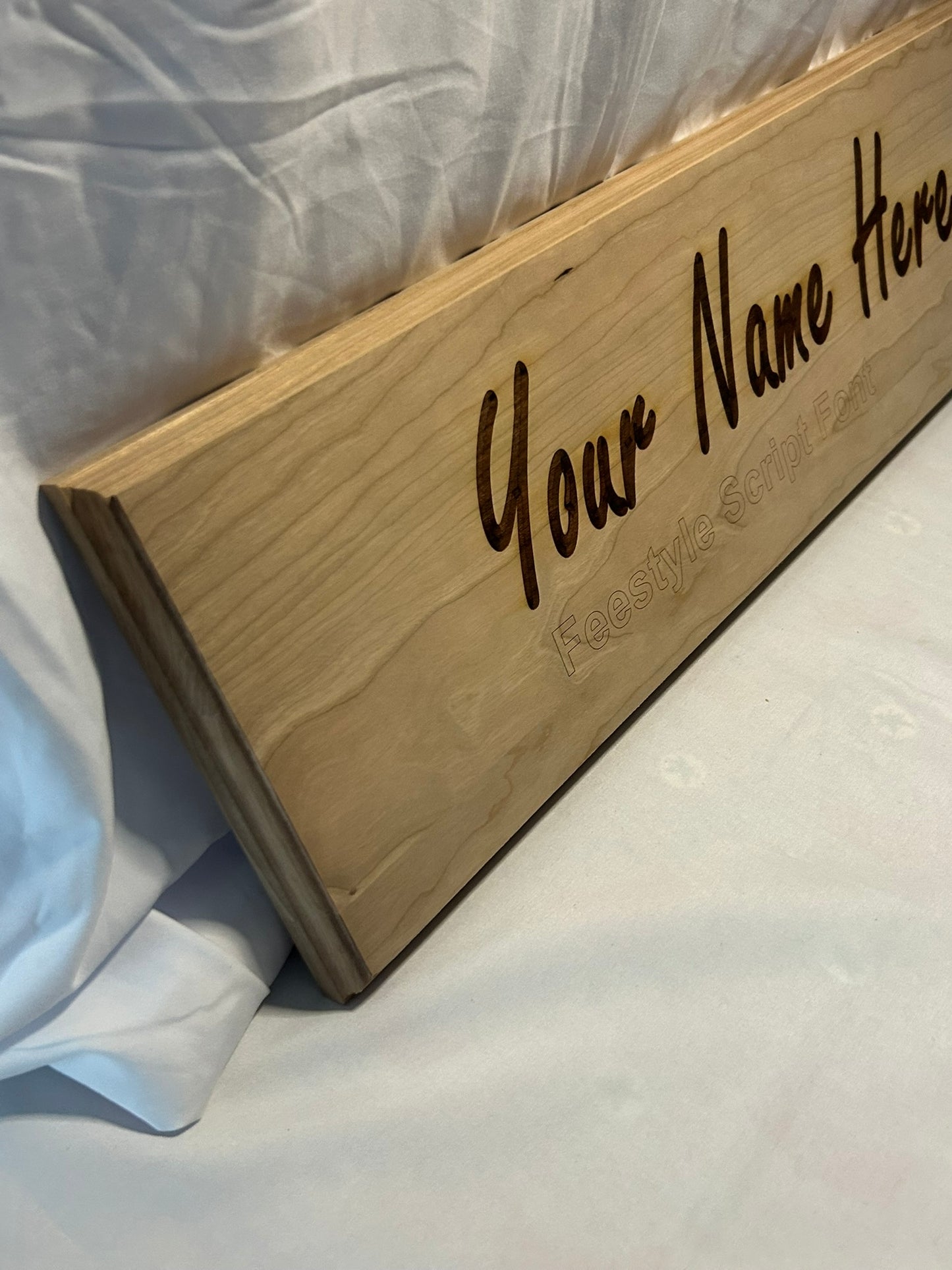 Freestyle Script Font Name Plaque