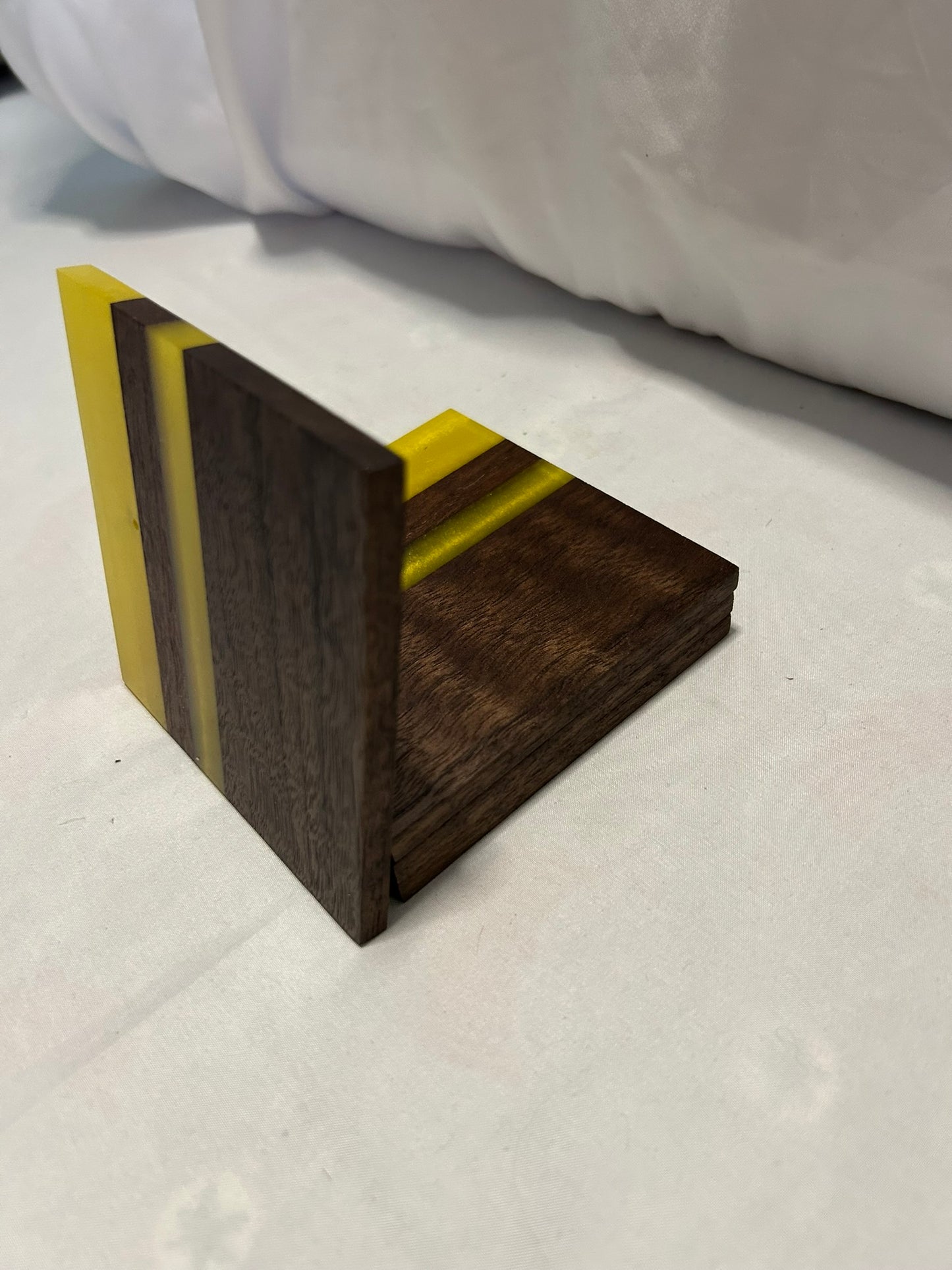 Aurelion Yellow Walnut Coasters