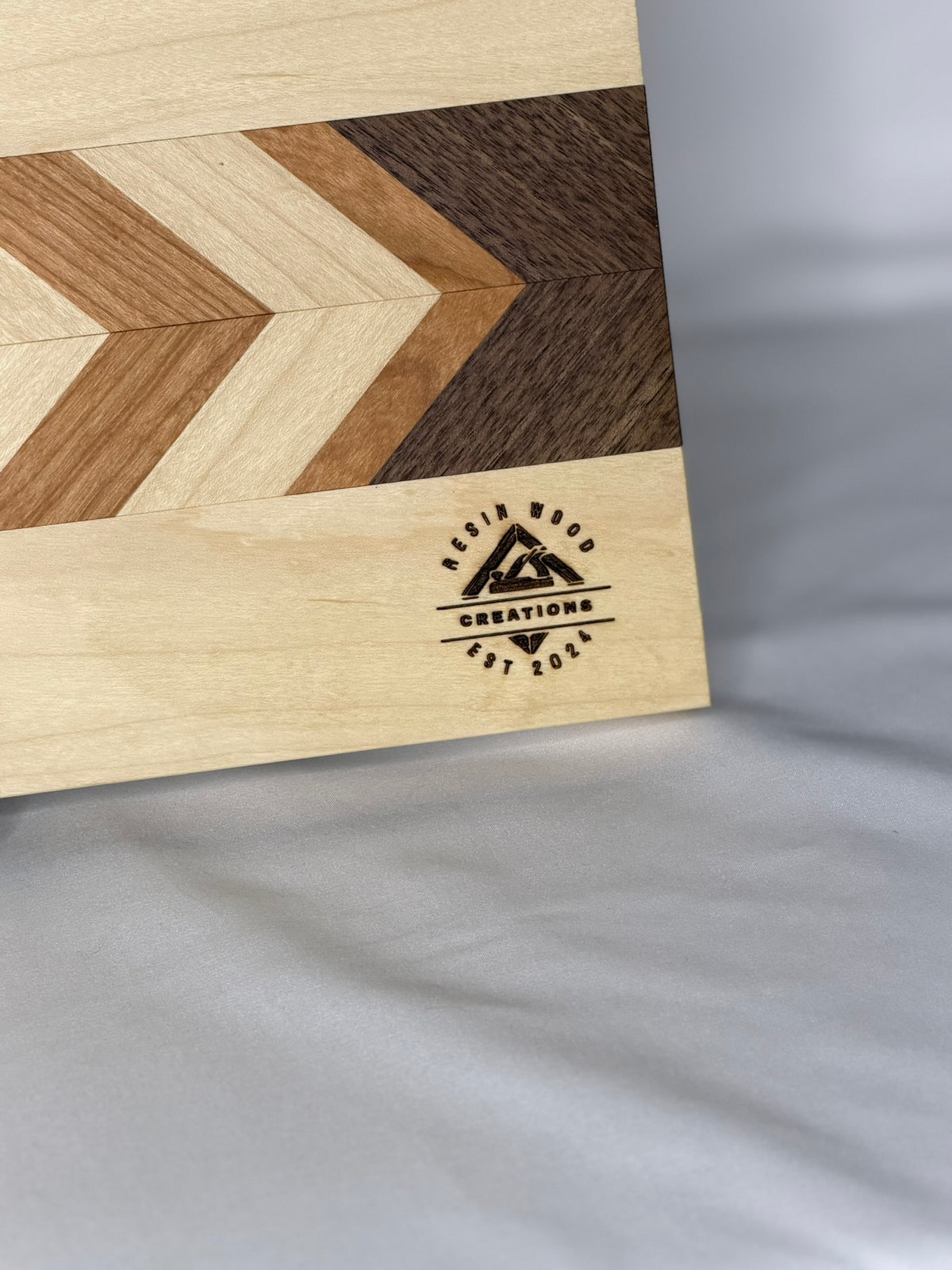 Walnut, Maple, Cherry V-shaped Cutting Board