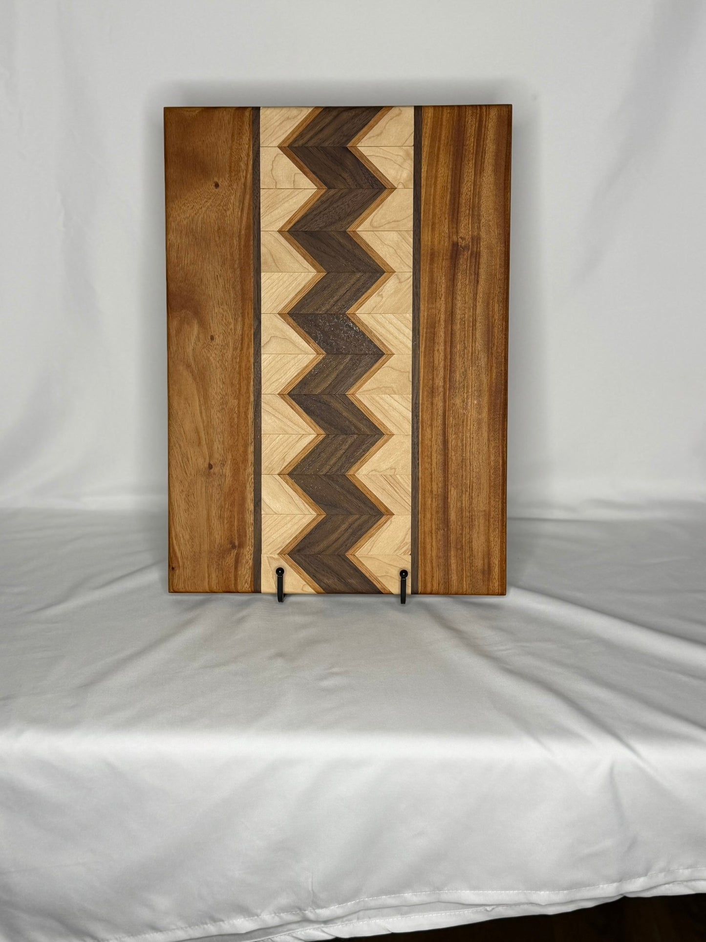 Walnut, Maple, Cherry Chevron Cutting Board