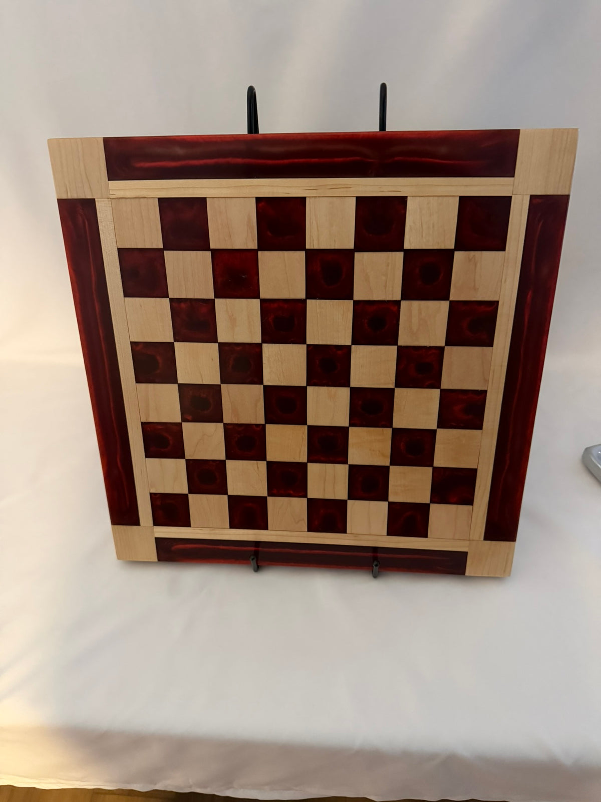 Burgundy Maple Chess Board