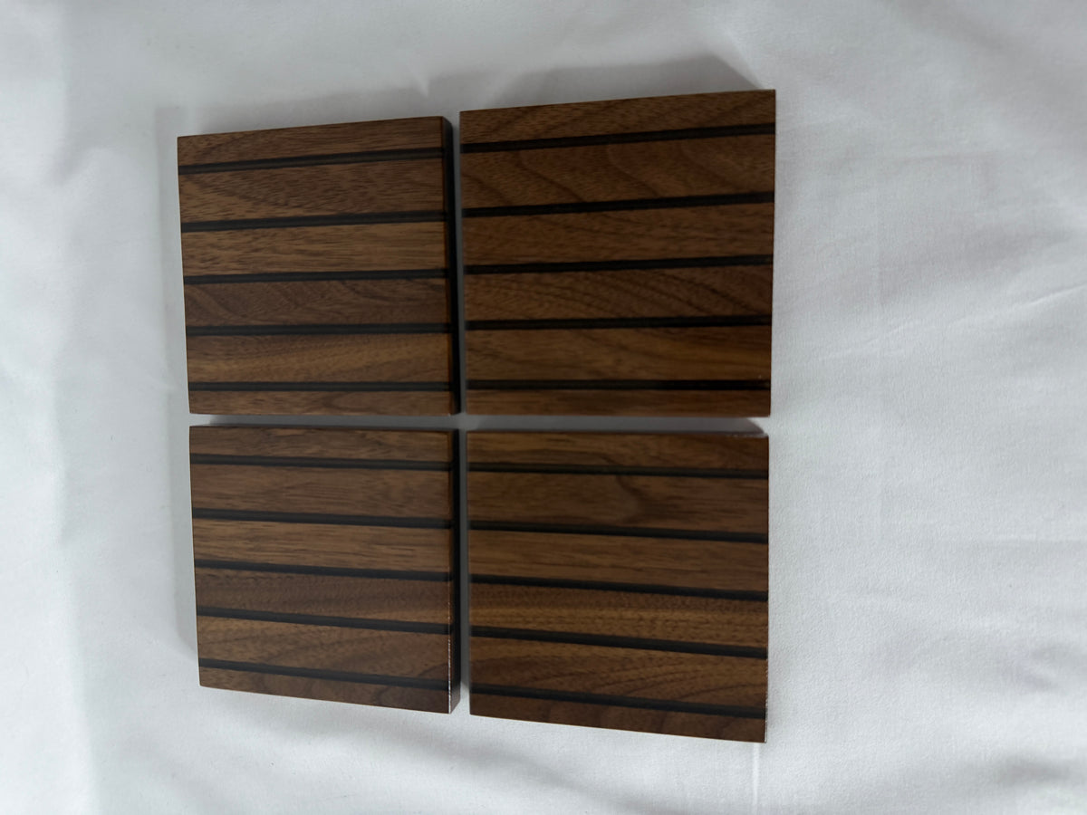 Bronze Stone Walnut Coasters