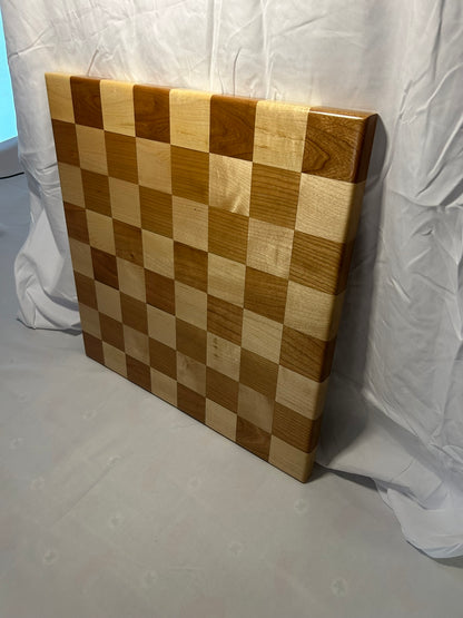 Cherry & Maple Checker Board
