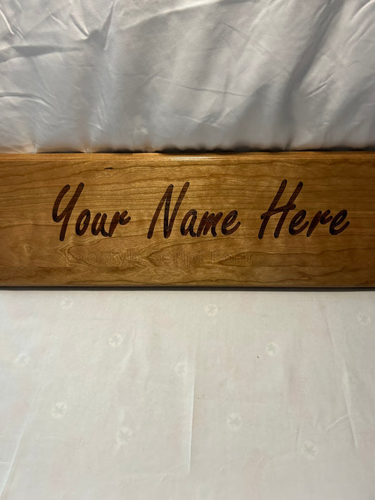 Freestyle Script Font Name Plaque