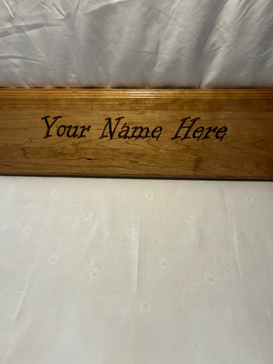 Informal Roman Font Name Plaque
