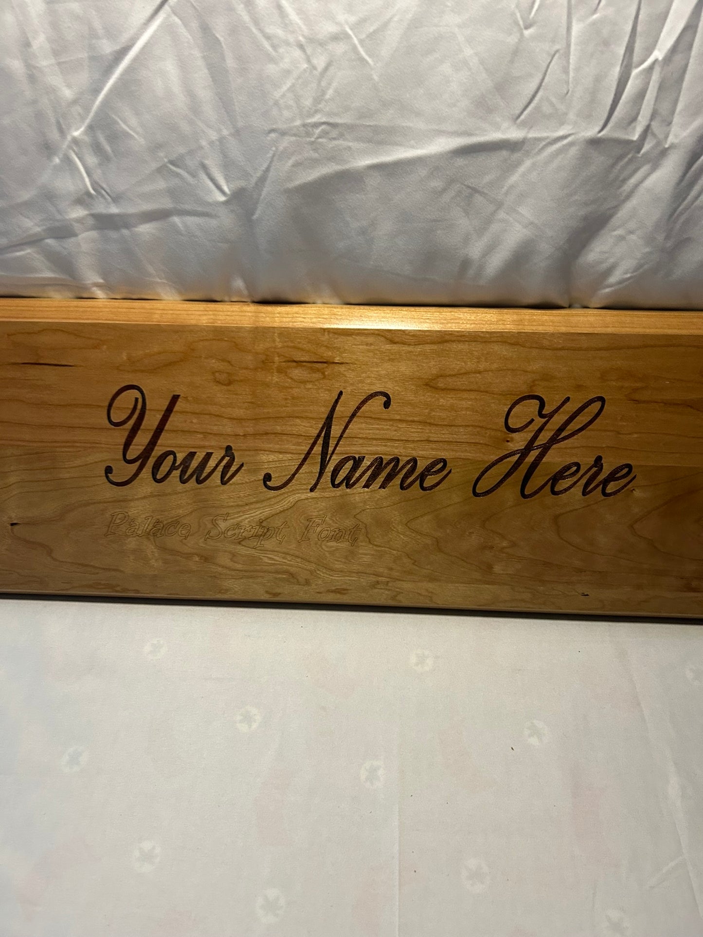 Palace Script Font Name Plaque