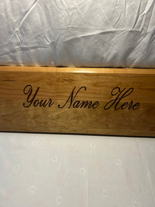 Palace Script Font Name Plaque