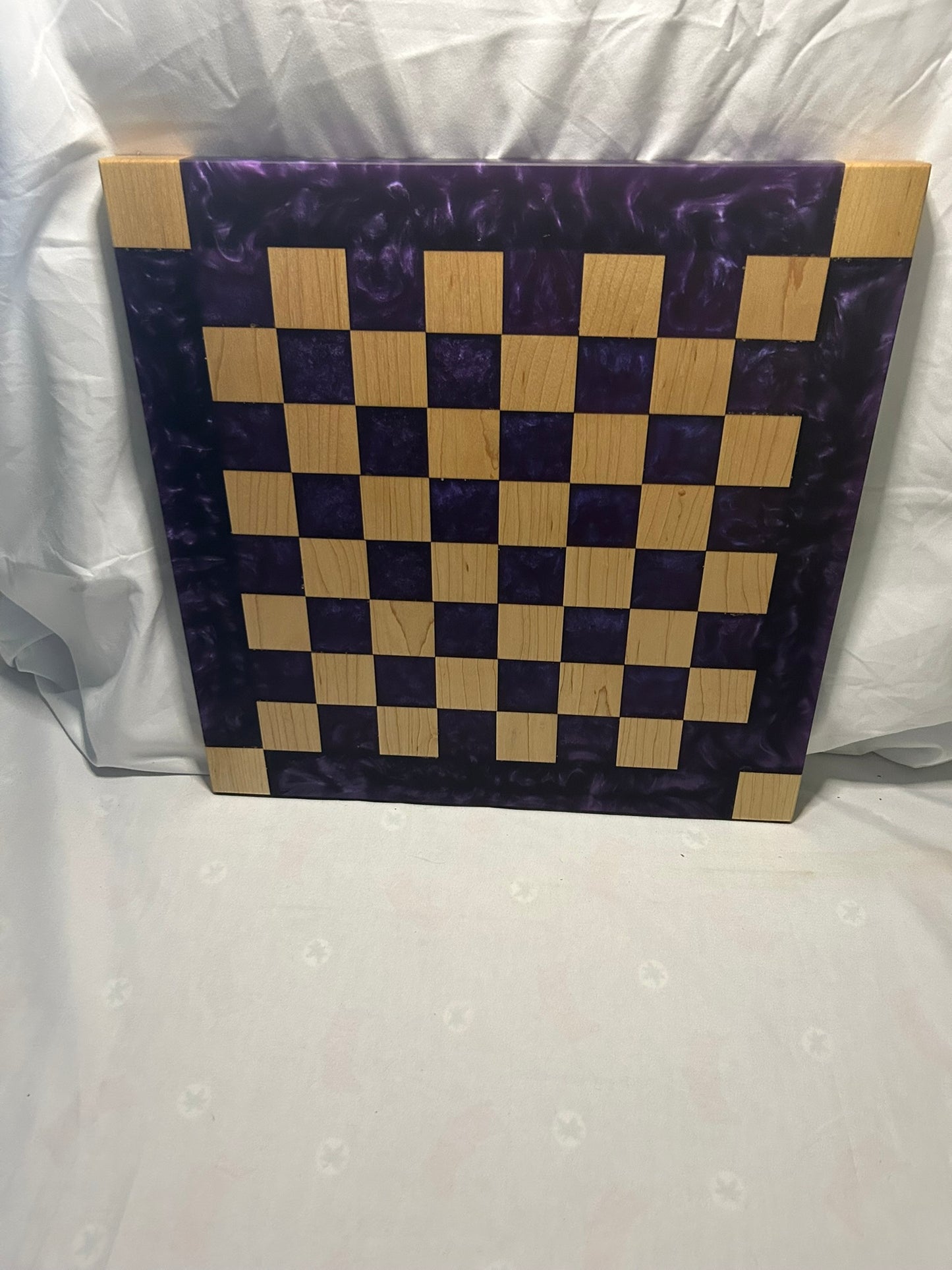 Purple Maple Chess Board
