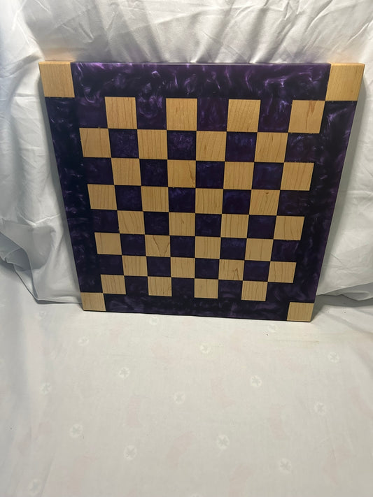 Purple Maple Chess Board