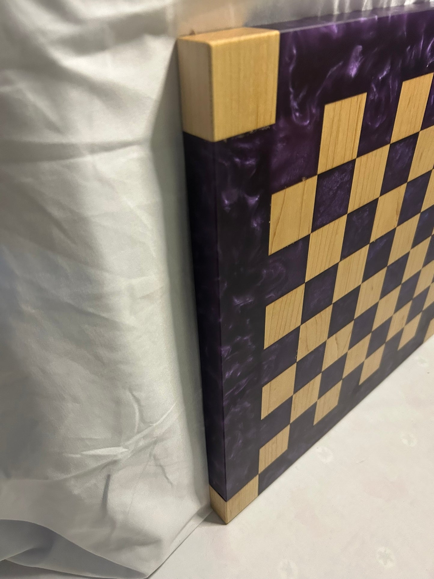 Purple Maple Chess Board