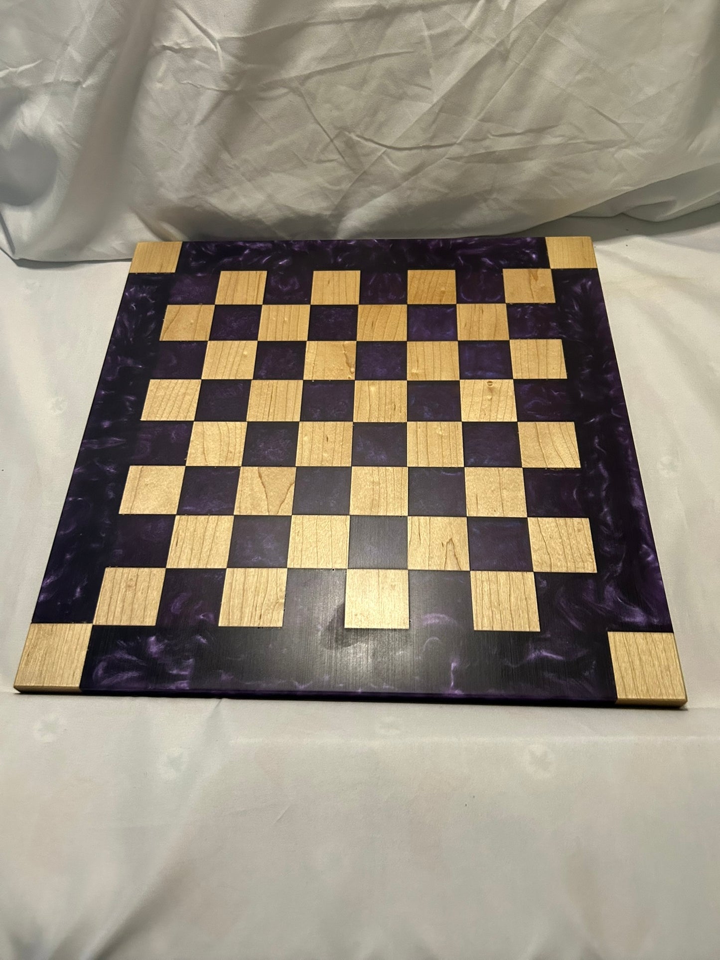 Purple Maple Chess Board