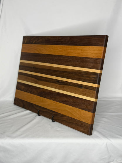 Walnut, Maple and Cherry Cutting Board