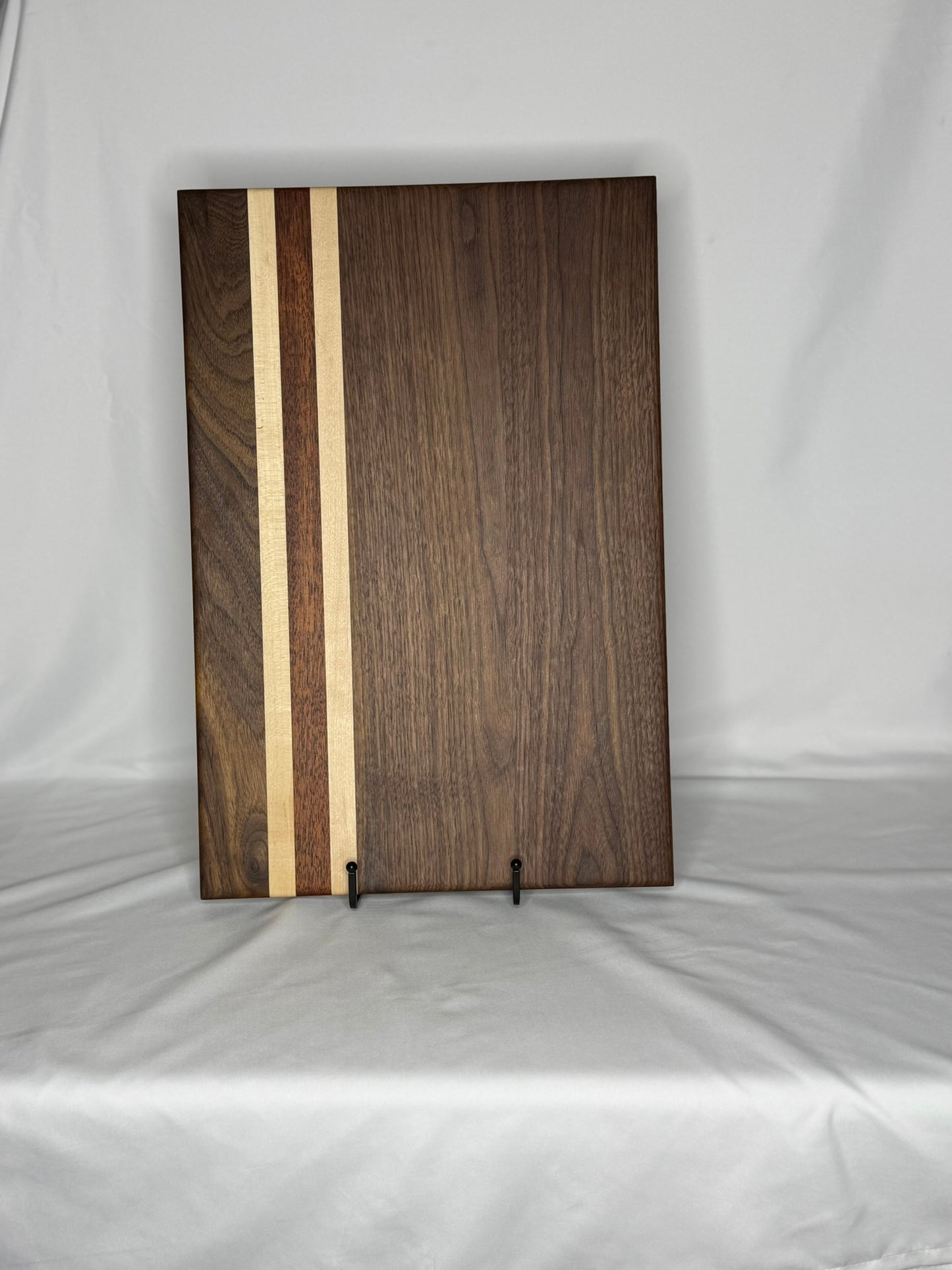 Walnut with Cherry and Mahogany Stripes