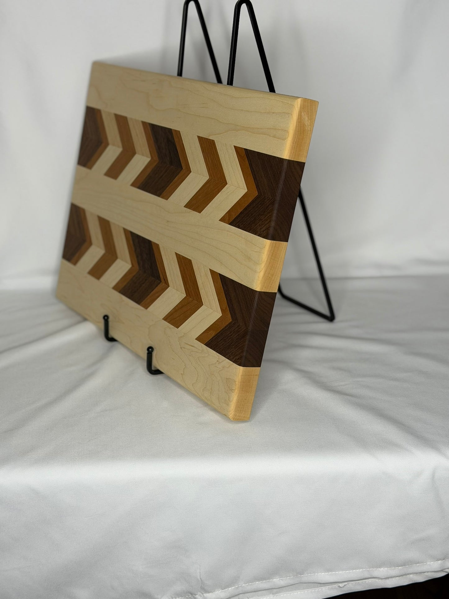 Walnut, Maple, Cherry V-shaped Cutting Board