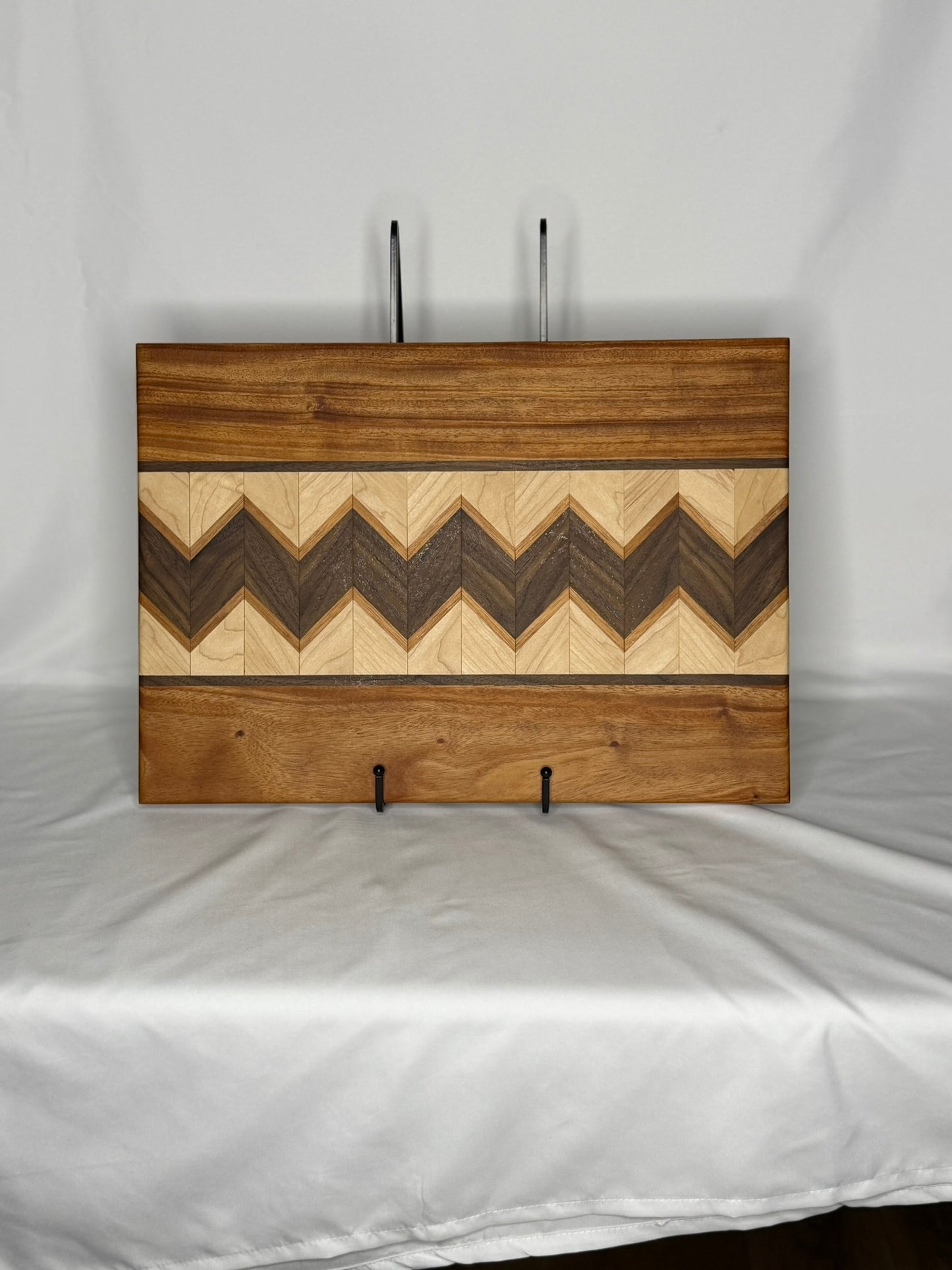 Walnut, Maple, Cherry Chevron Cutting Board