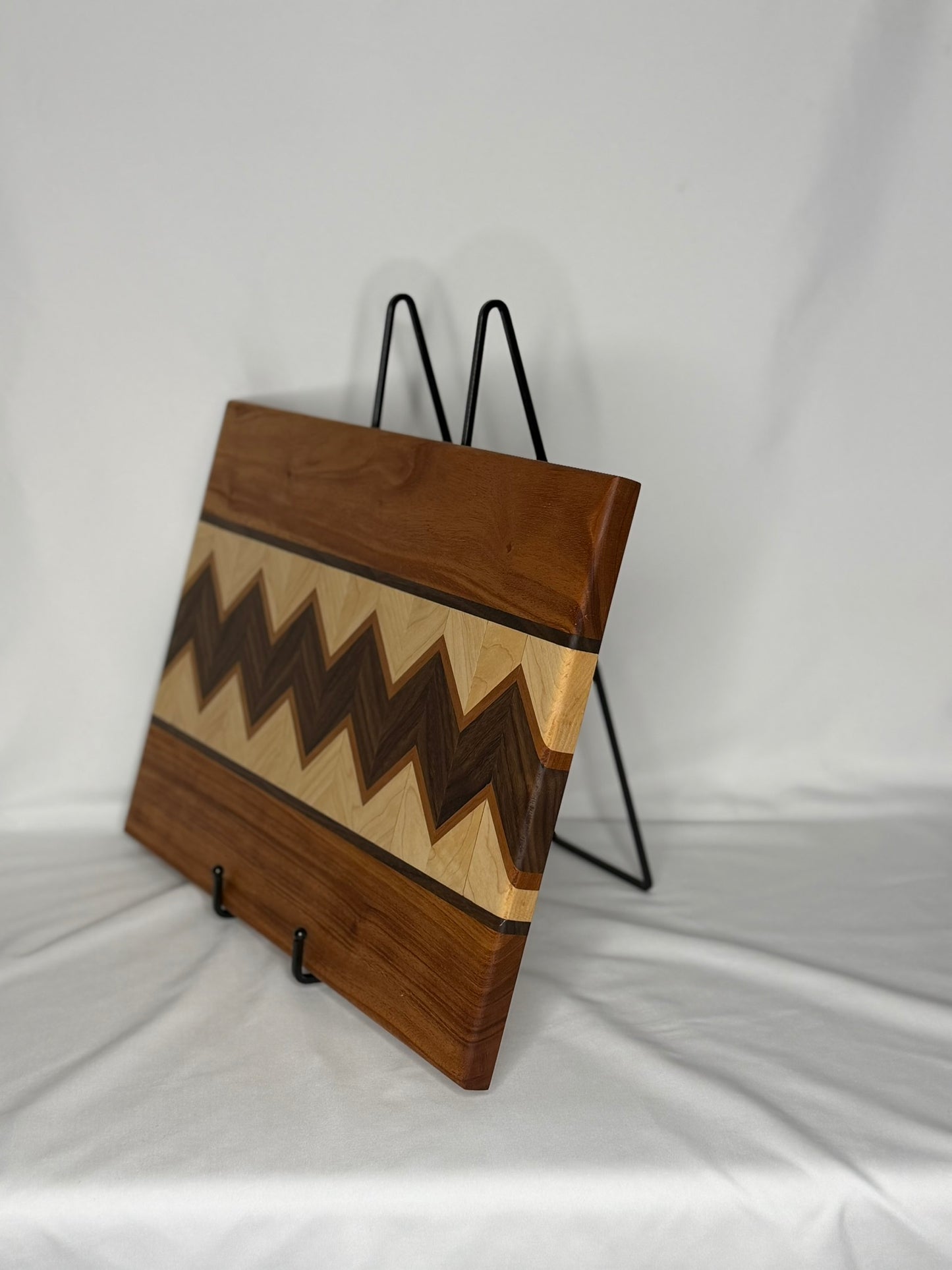 Walnut, Maple, Cherry Chevron Cutting Board