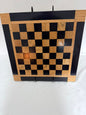 Midnight Blue Oak Chess Board