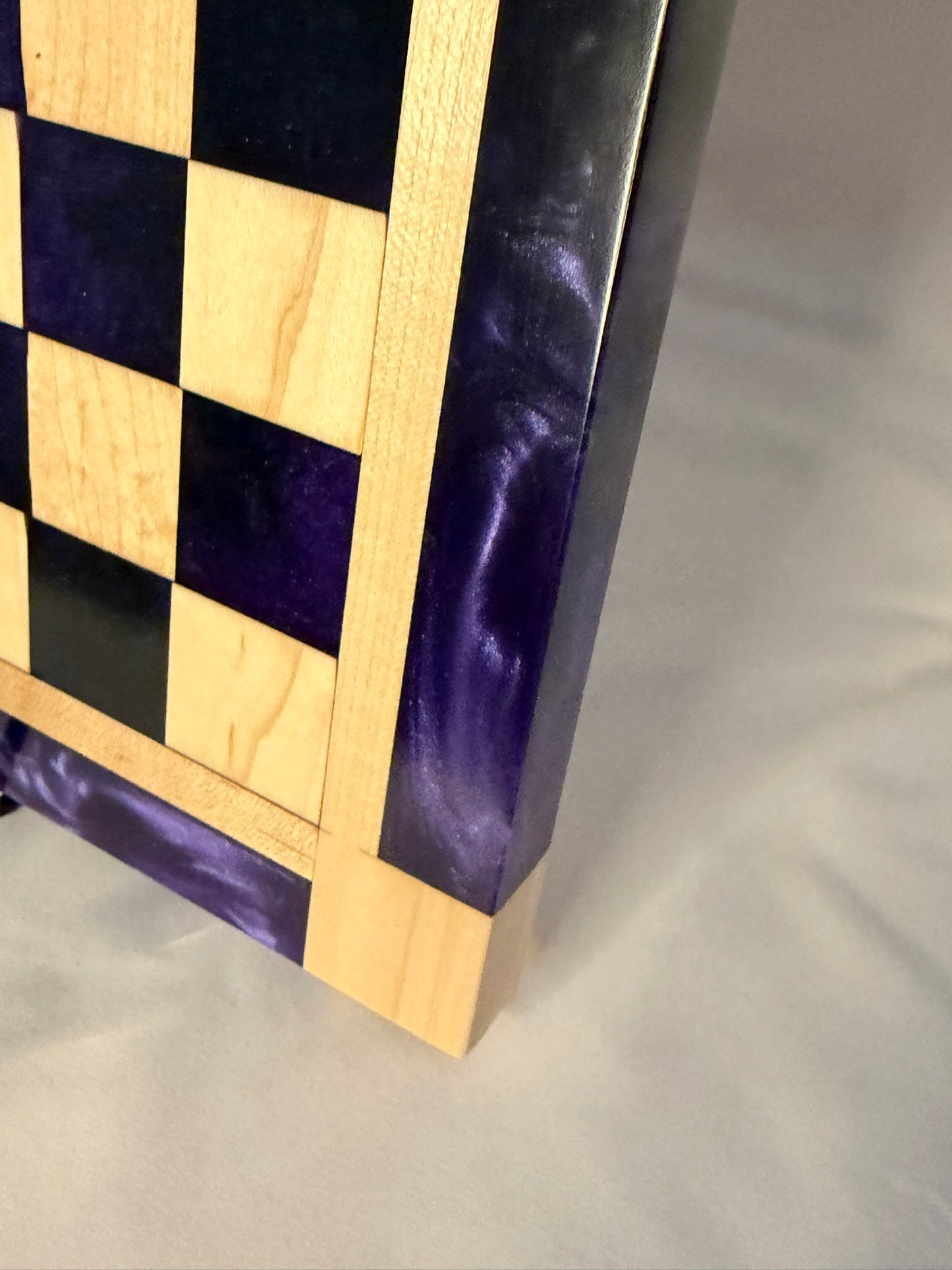 Burple Walnut Chess Board