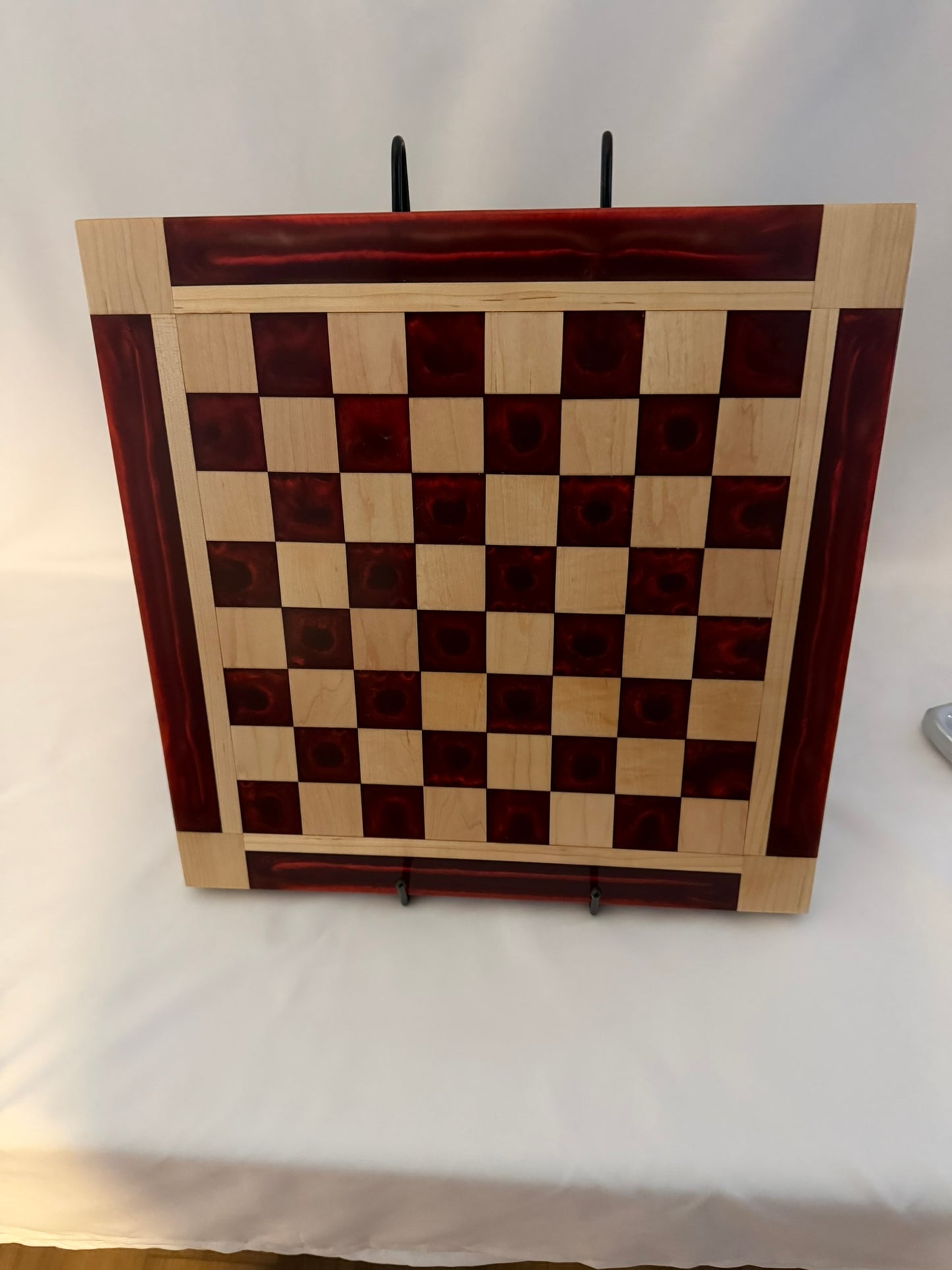 Burgundy Maple Chess Board