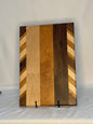 Walnut, Maple and Cherry cutting Board with angles