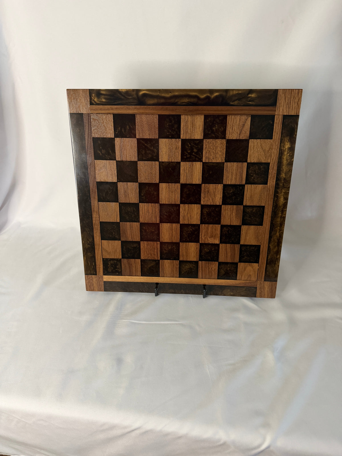 Bronze Stone Walnut Chess Board