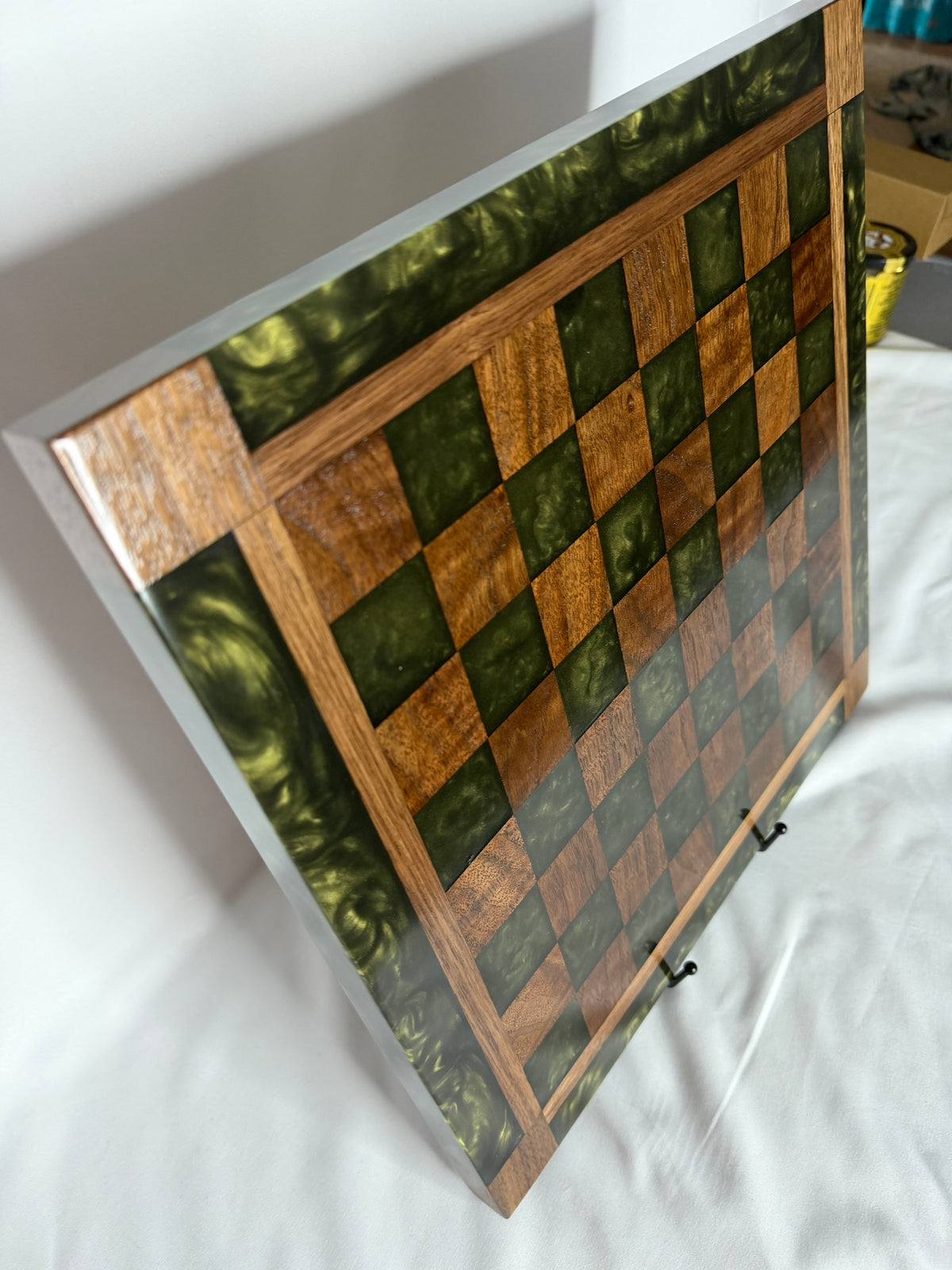 Olive Gold Walnut Chess Board