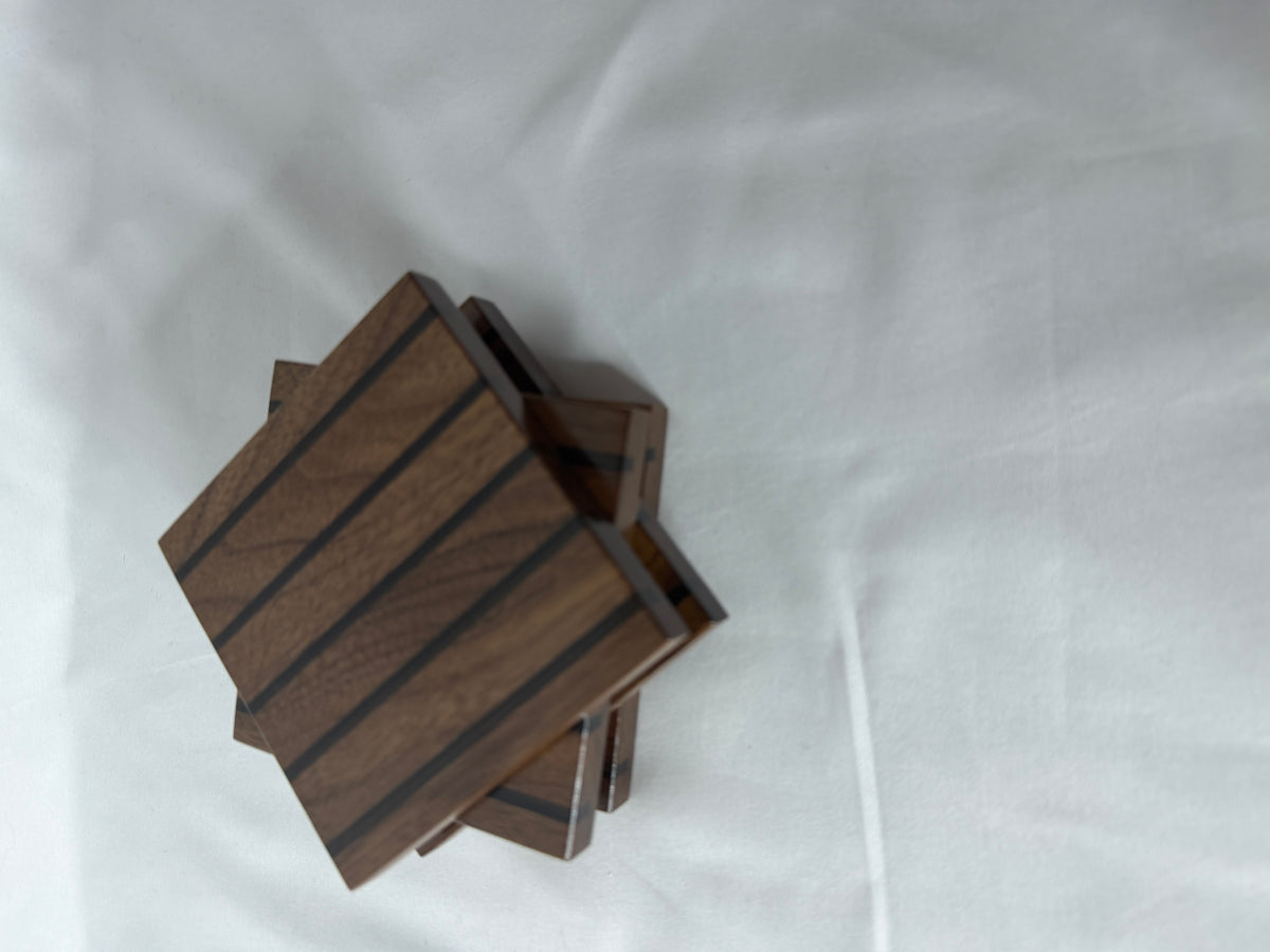 Bronze Stone Walnut Coasters