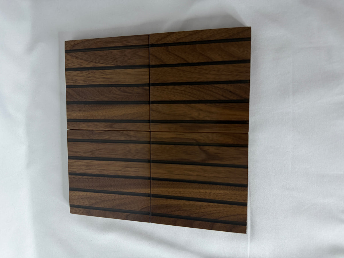 Bronze Stone Walnut Coasters
