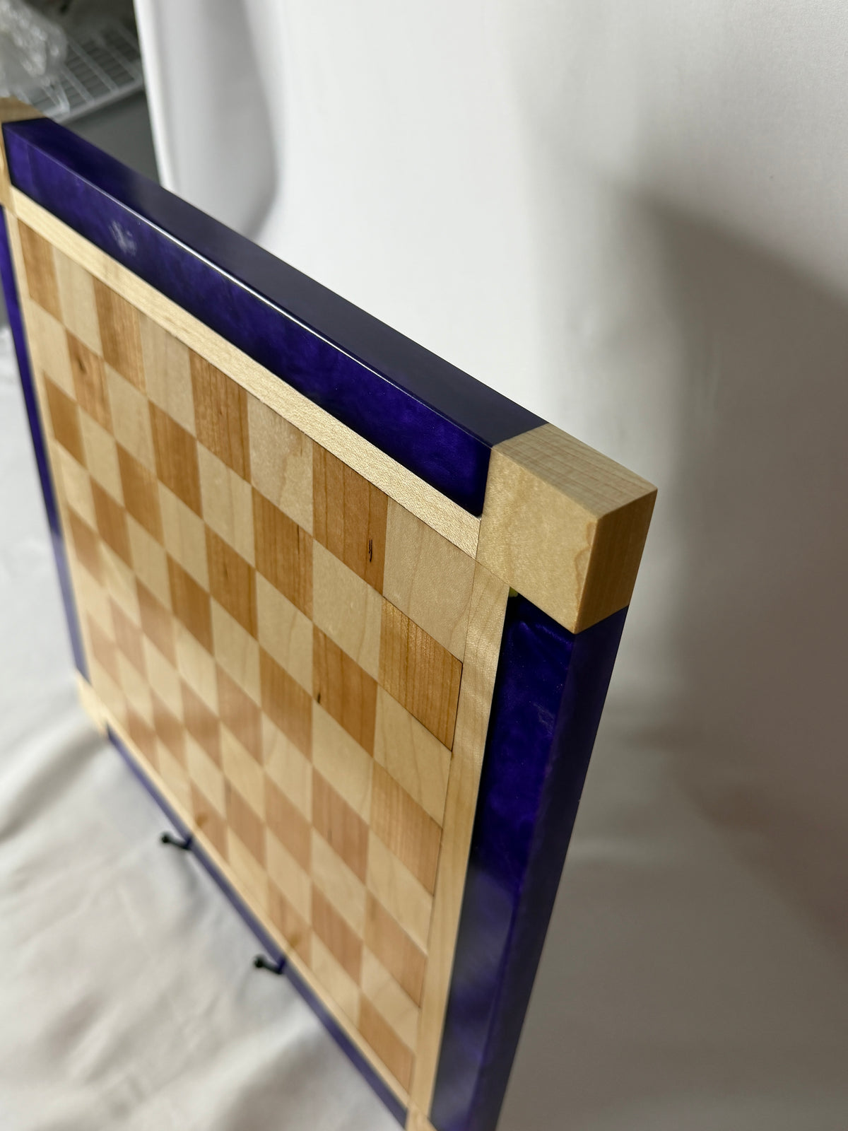 Purple Amethyst Maple Chess Board
