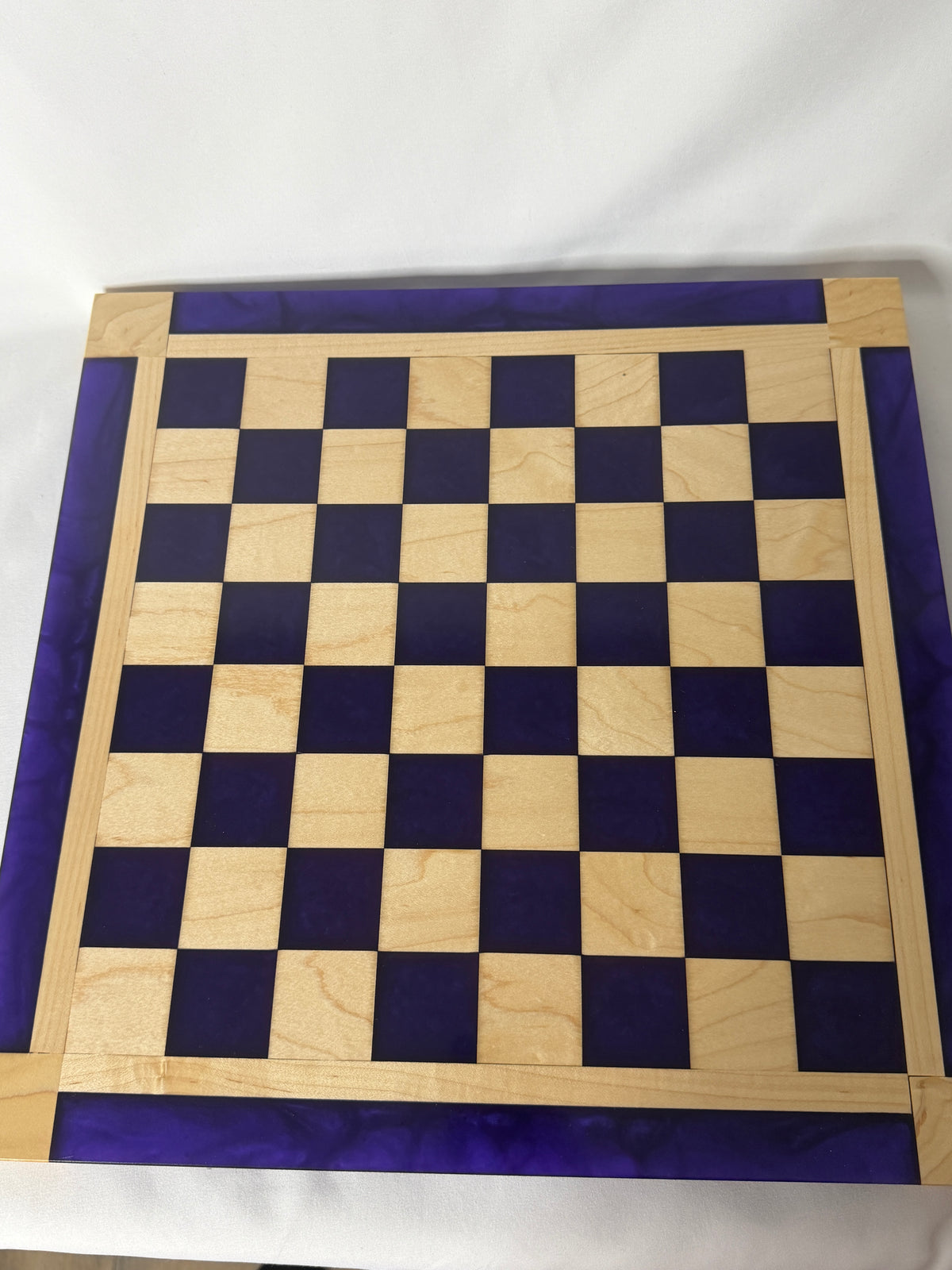 Purple Amethyst Maple Chess Board