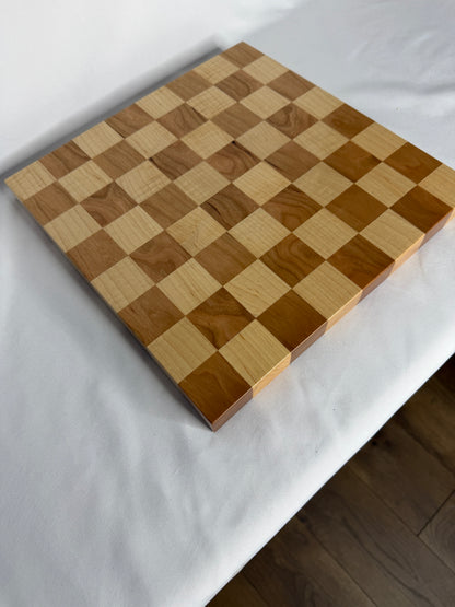 Maple and Cherry Checker Board