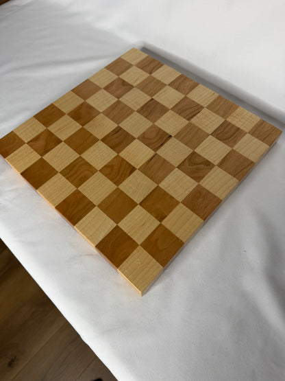 Maple and Cherry Checker Board